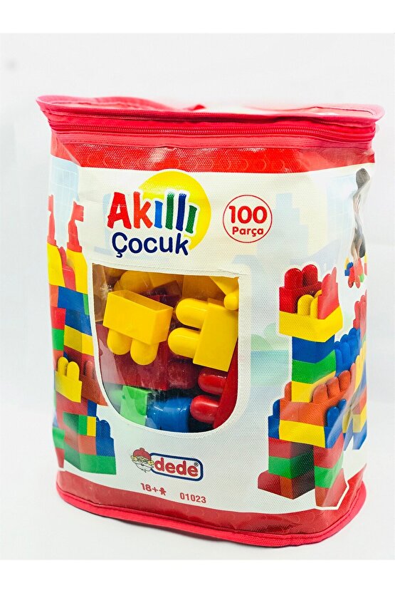Dede 100 Parça Büyük Boy Bloklar Yapı Oyuncak Set
