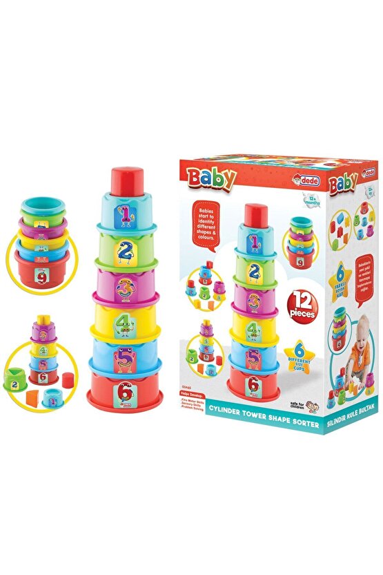 Silindir Kule Bultak - Bebek Oyuncakları - Eğitici Oyuncaklar - Bebek Ürünleri