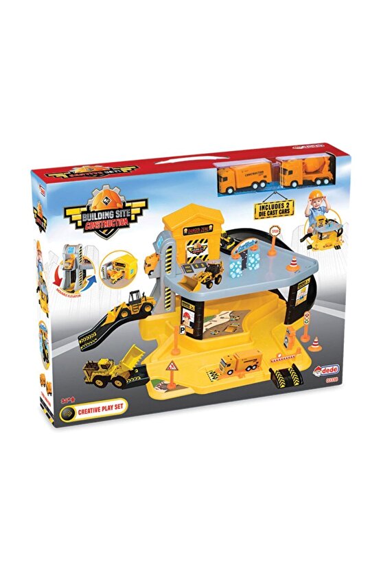 Şantiye Garaj Seti - Otopark Seti - Araba Seti - Hotwheels Seti - Istasyon