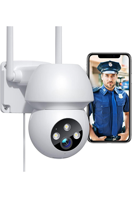 Sensörlü, Dış Mekan Akıllı Güvenlik Kameras, Elektrikle Çalışır, Su Geçirmez, Telefonla İzlenebilir