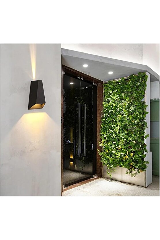 Elektrikle Çalışır, 6 Watt, 3200 Kelvin Sarı Işık Ledli İç Ve Dış Mekan Led Aplik, Çift Yönlü Aplik