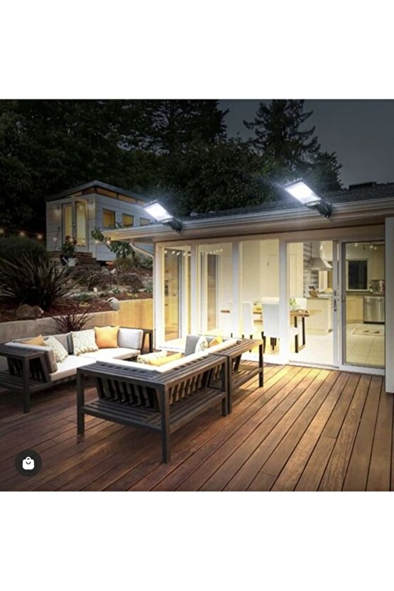 1200 Watt Çok Kaliteli, Kumandalı, Güneş Enerjili, Fotoselli, Sensörlü, 3 Modlu Solar Bahçe Armatürü