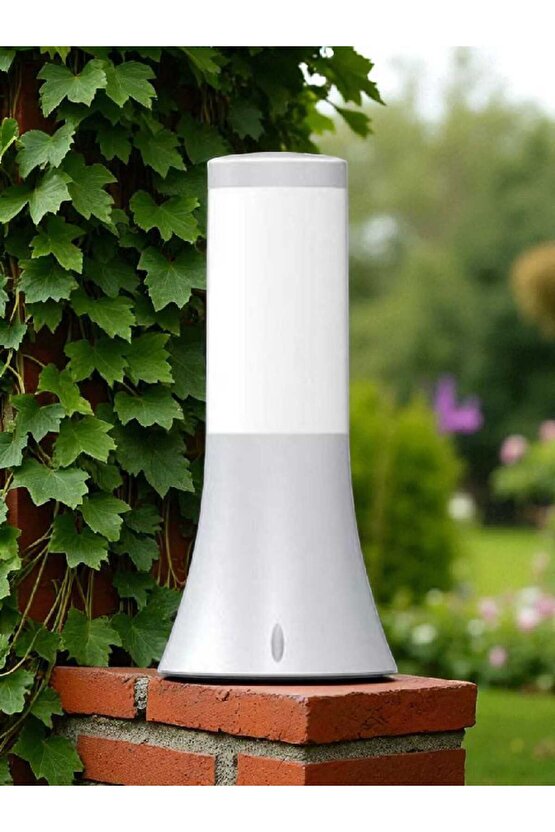 32 Cm, Plastik Gövde E27 Duylu Set Üstü Bahçe Armatürü, Elektrikle Çalışır Kaliteli Bahçe Apliği