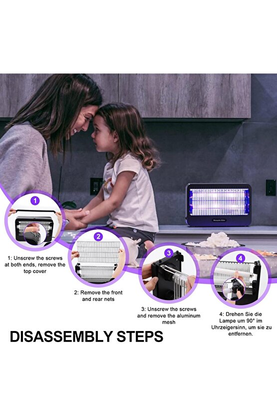 20 Watt Çok Kaliteli, 20 M2 Iç Mekan Sinek - Uçan Haşere Öldürücü Cihaz, Elektrikli Sinek Öldürücü