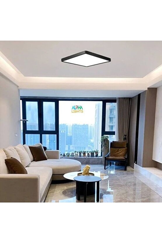 24 Watt Beyaz Işık, Çok Kaliteli Sıva Üstü Metal Kasa Tavan Armatürü, 1700 Lümen 6500 Kelvin Armatür