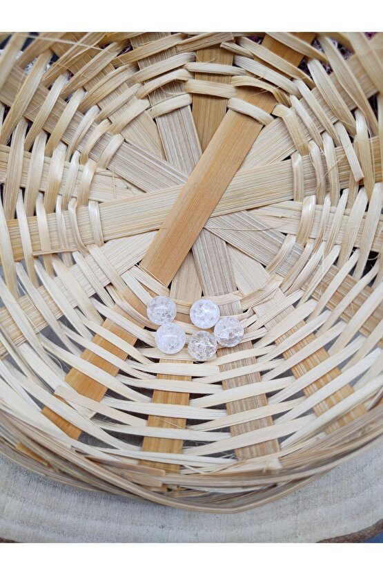 5 Adet Necef Doğal Taş Boncuk (8 MM)