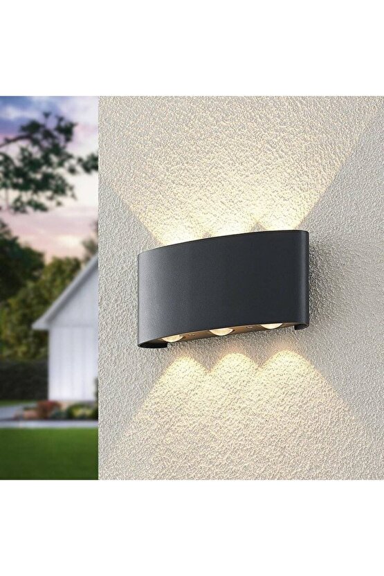 Uranüs 6 W. Gün Işığı Ledli Dekoratif Işık Süzmeli Iç Ve Dış Mekan Modern Aplik (ELEKTRİKLE ÇALIŞIR)