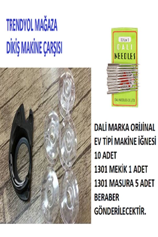 DİKİŞ MAKİNE ÇARŞISI SİNGER 1301-1288-1280 MODEL MAKİNE Mekik-5 MASURA VE DALİ 14 İĞNE 10 ADET