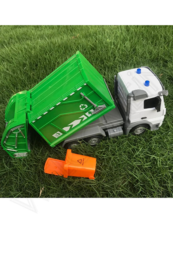 Oyuncak 2.4GHz Full Fonksiyon Uzaktan Kumandalı 1:12 Ölçek Işıklı ve Sesli Şarjlı Çöp Arabası