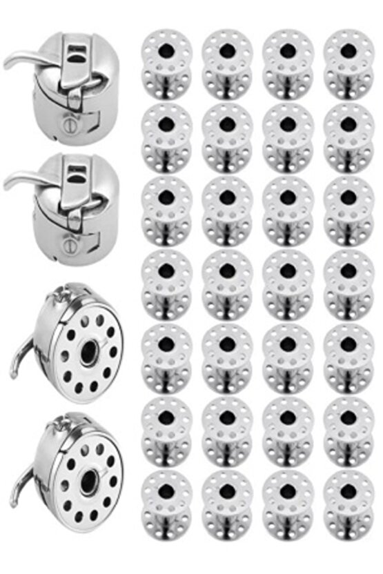 Dikiş Seti 1 Mekik -5 Adet Masura - 10 Adet Iğne 12 No  Sınger Beko Zetina Janome Makinesi Uyumlu