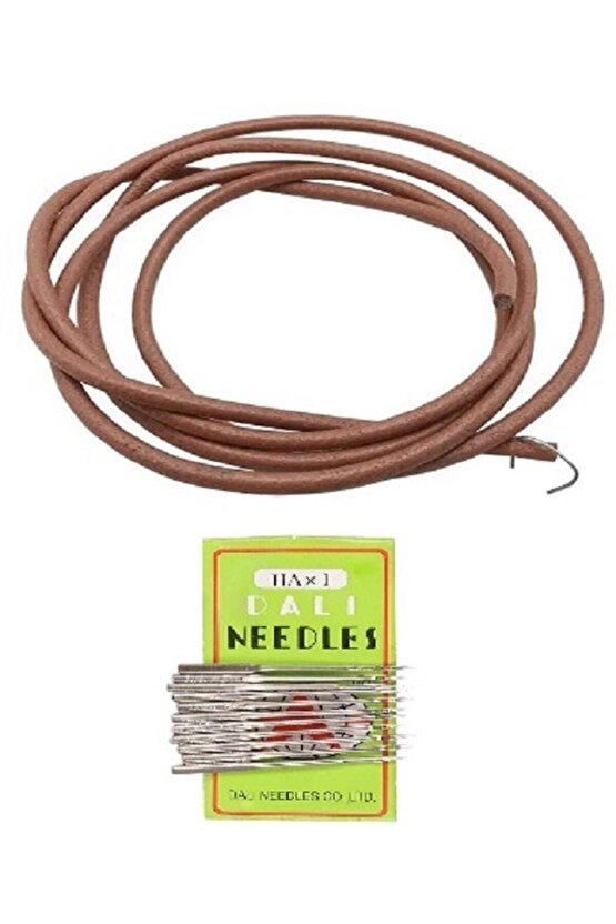 Dikiş Makinesi Deri Kösele Uzun Ayak Kayışı Ve 10 Adet 14 90 No Ev Tipi Iğne