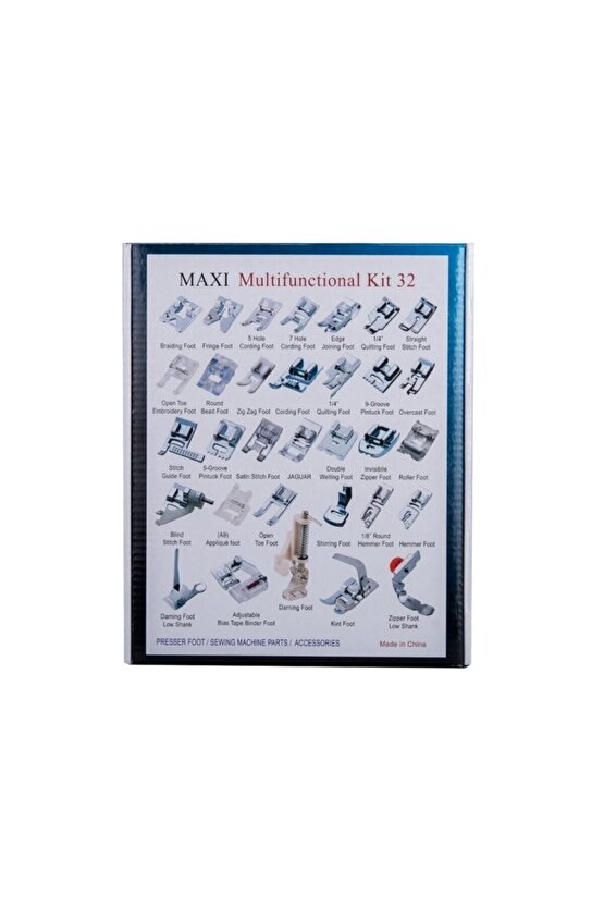 32 Parça Ev Tipi Dikiş Makinesi Ayak Seti