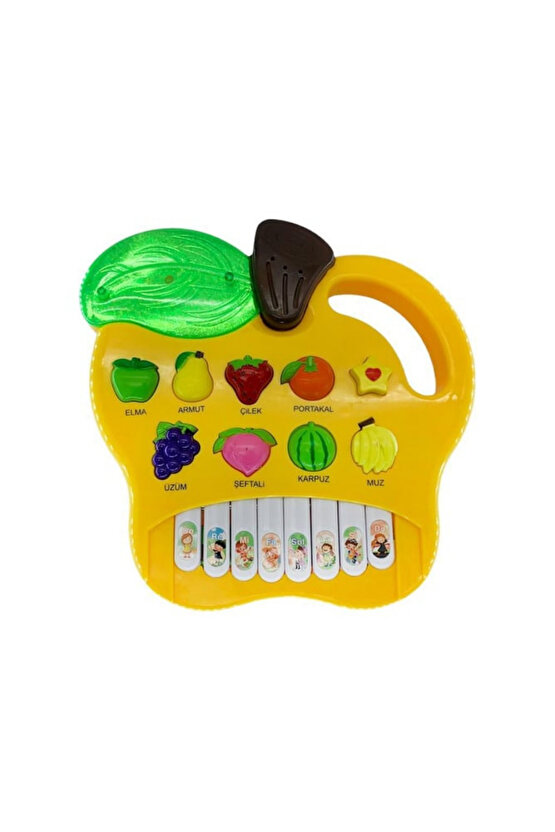 Oyuncak Türkçe Sesli Meyveleri Tanıyalım Meyve Piyanom Nota Alfabesi Müzikli