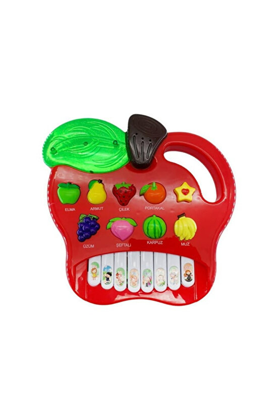 Oyuncak Türkçe Sesli Meyveleri Tanıyalım Meyve Piyanom Nota Alfabesi Müzikli