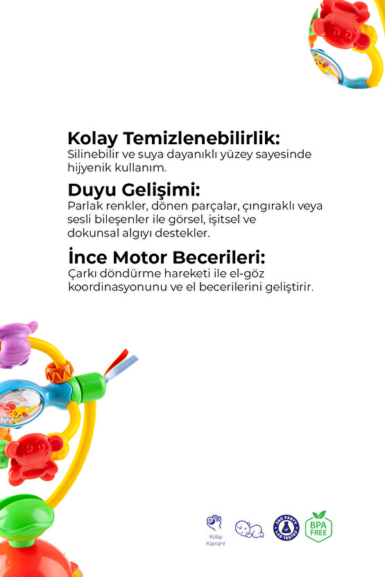 Oyuncak Mama Sandalyesi Eğlencesi Mama Sandalyesi Oyuncağı Vakumlu Vantuzlu Bebek Oyuncağı