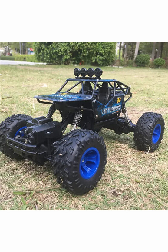 Oyuncak 4x4 Uzaktan Kumandalı Şarjlı Rock Crawler Büyük Teker Gerçekçi Araba 1:16 Ölçek