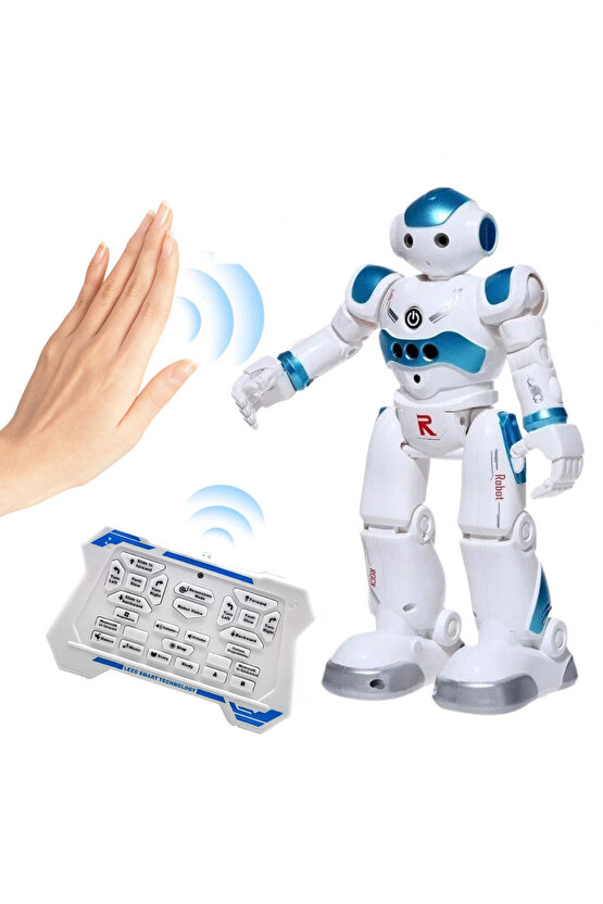 Oyuncak Uzaktan Kumandalı Robot El Sensörlü Şarjlı Moonwalk Yürüyen Hareketli Robot