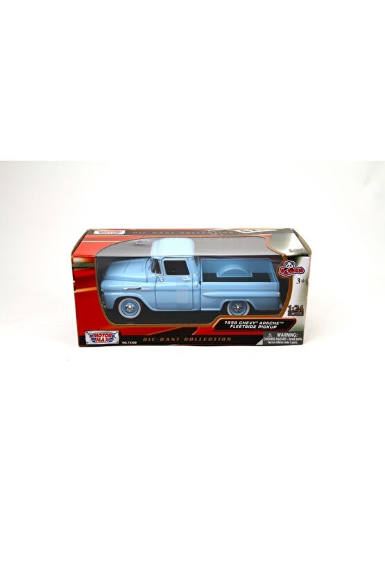 Motormax 1958 Chevy Apache Fleetside Pickup 124 Model Araba