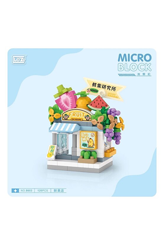 120 Parça LOZ Blok Oyuncak Mini Meyve Dükkanı