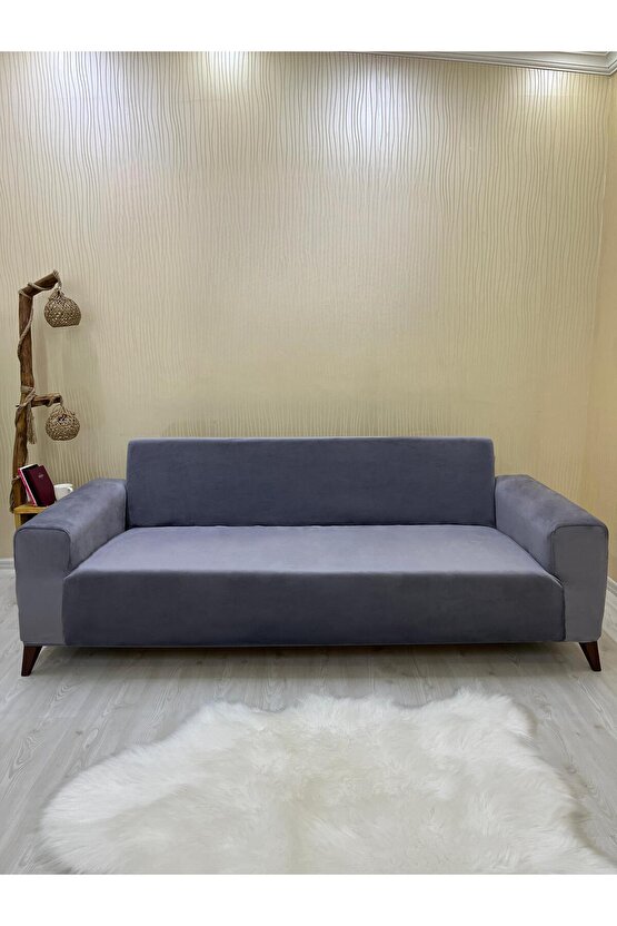 3 3 1 1 Italyan Süet Koltuk Örtüsü(KOYUGRİ)