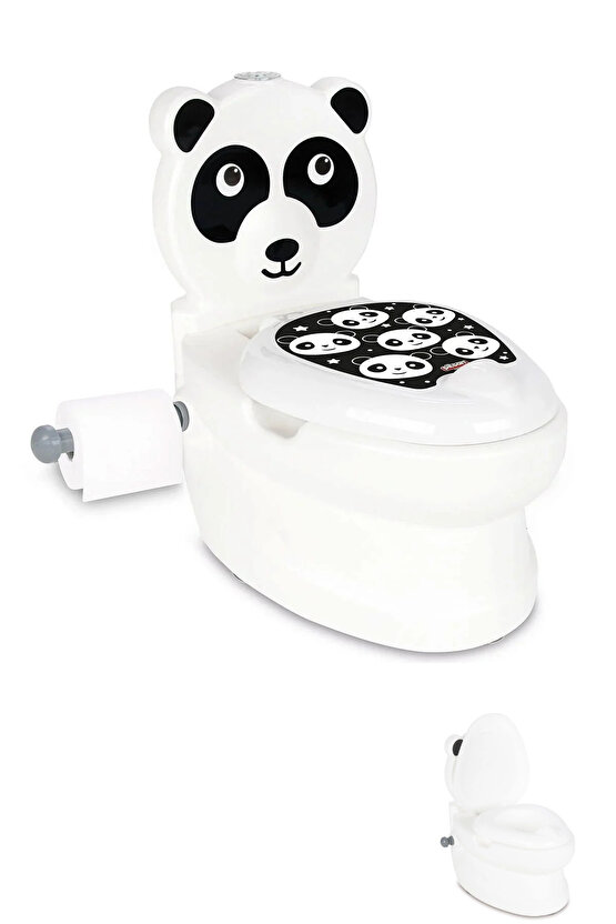 Sesli Işıklı Sifon Sesi Bebekler ve Çocuklar İçin Eğitici Tuvalet Eğitimi Klozet Hazneli Lazımlık