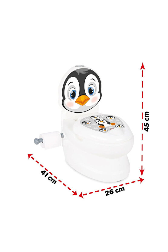 Sesli Işıklı Sifon Sesi Bebekler ve Çocuklar İçin Eğitici Tuvalet Eğitimi Klozet Hazneli Lazımlık