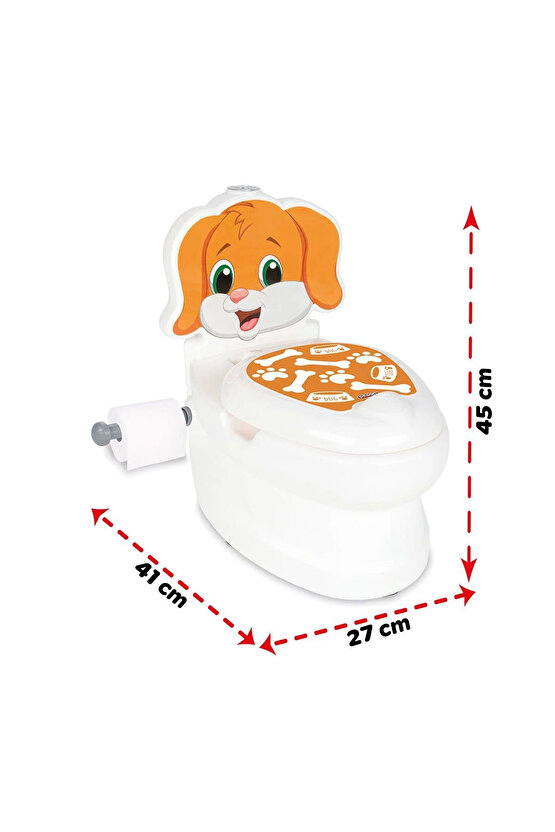 Sesli Işıklı Sifon Sesi Bebekler ve Çocuklar İçin Eğitici Tuvalet Eğitimi Klozet Hazneli Lazımlık