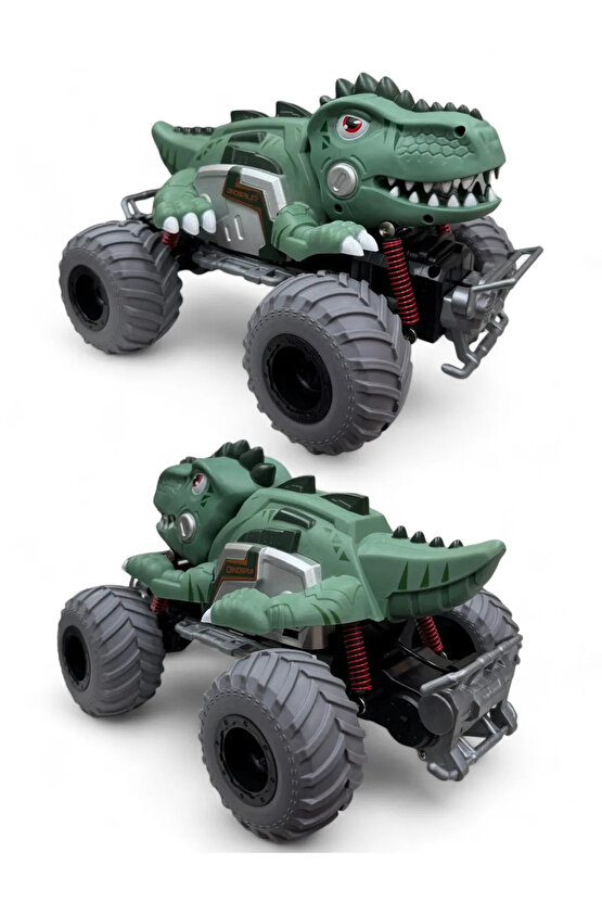 Oyuncak Uzaktan Kumandalı Full Fonksiyon 2.4G Süspansiyonlu BigFoot Dinozor Rock Crawler Araba