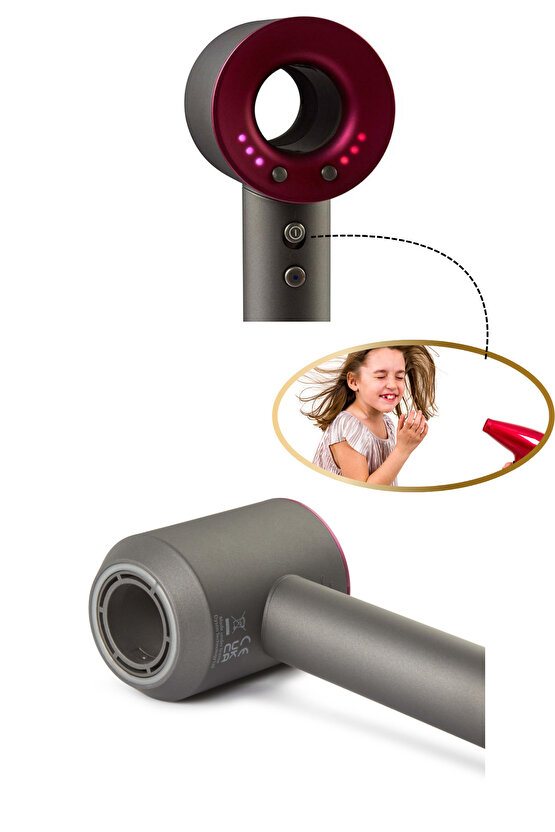 Oyuncak Saç Kurutma Sesli Işıklı Gerçek Hava Üfleme Özellikli Eğitici Oyuncak Bakım Aktivite Seti