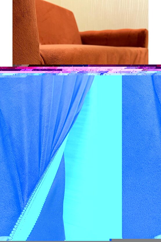 3 3 1 1 Italyan Süet Koltuk Örtüsü(KİREMİT)