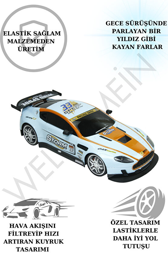 Oyuncak Kutulu Uzaktan Kumandalı Drift atabilen Full Fonksiyon Şarjlı Işıklı 1:12 Ralli Arabası