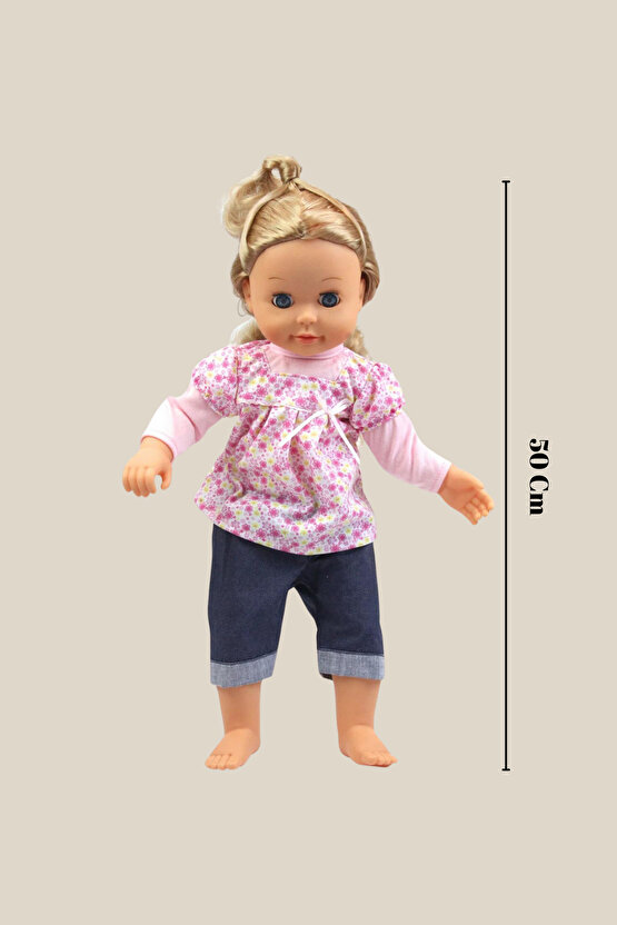 Oyuncak Bebek 16 soruya 70 Farklı Cevap Veren Akıllı Oyuncak Mila Bebek 50 cm