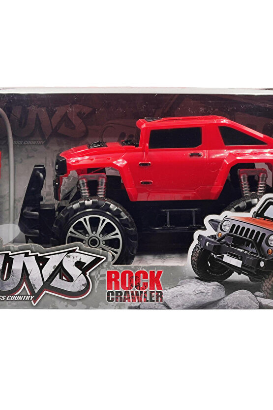 Oyuncak 1:18 Uzaktan Kumandalı Şarjlı Super Suvs Rock Crawler Işıklı Araba