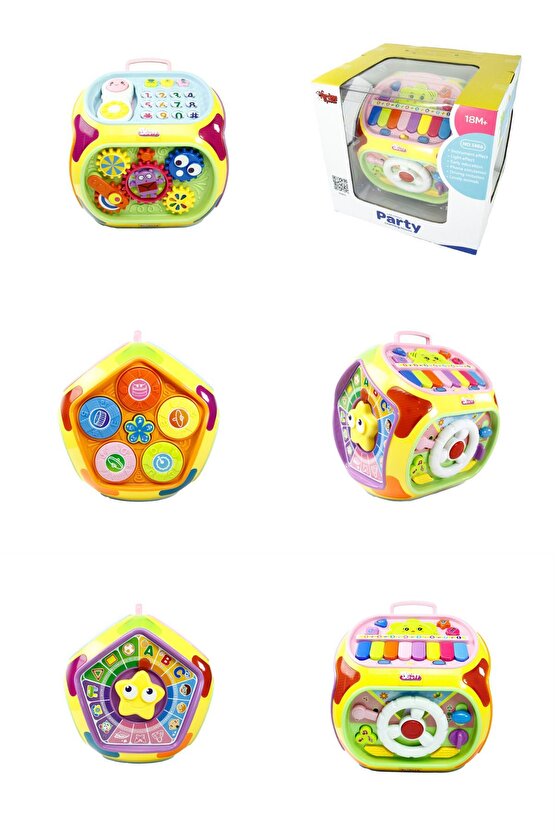 Çocuklar Için Sesli Eğitici Ve Öğretici Eğlendirici Zeka Geliştirici Aktivite Küpü (7 OYUN 1 ARADA)