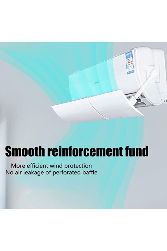 Ayarlanabilir Klima Hava Yönlendirici Aparatı Klima Siperliği 56-100 cm Split Klima Siperliği