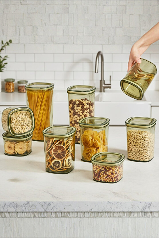 6lı Clario Sızdırmaz Saklama Kabı Vakumlu Erzak Kabı 0,7 L