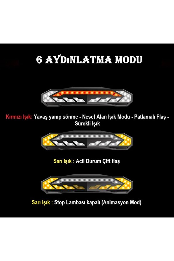 Akıllı Şarj Edilebilir Bisiklet Arka Lamba Dönüş Sinyali Stop Işığı, Uzaktan Kumandalı Alarm, Korna