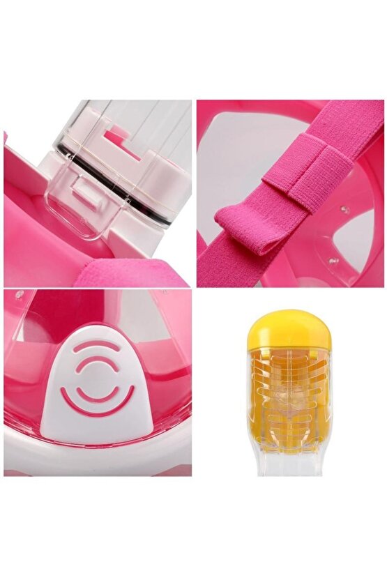 Tam Yüz Dalış Maskesi Buğu Önleyici Şnorkel Fullface Yüzücü Maskesi