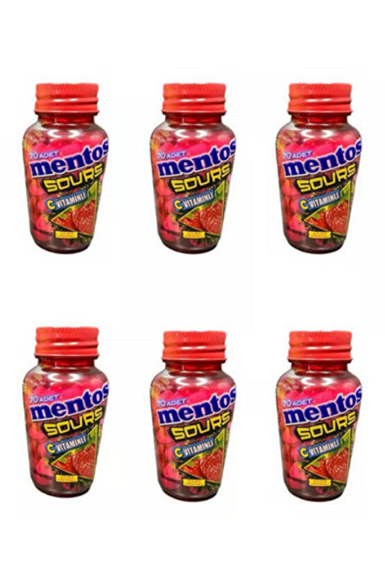 Sours Çilek Aromalı C Vitaminli Tablet Şekerleme 49 g x 6