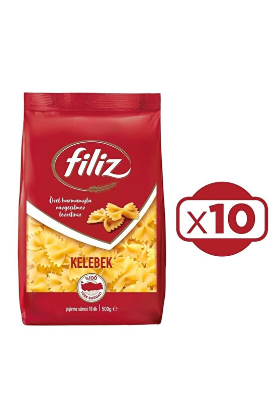 Filiz Makarna Kelebek 500gr X 10 Adet