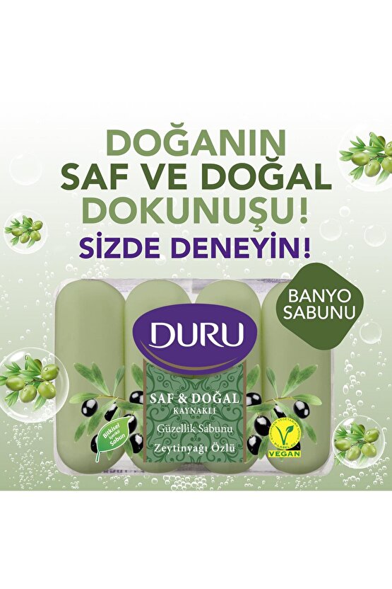 Güzellik Sabunu Saf&Doğal Zeytinyağlı Eco 4x70gr