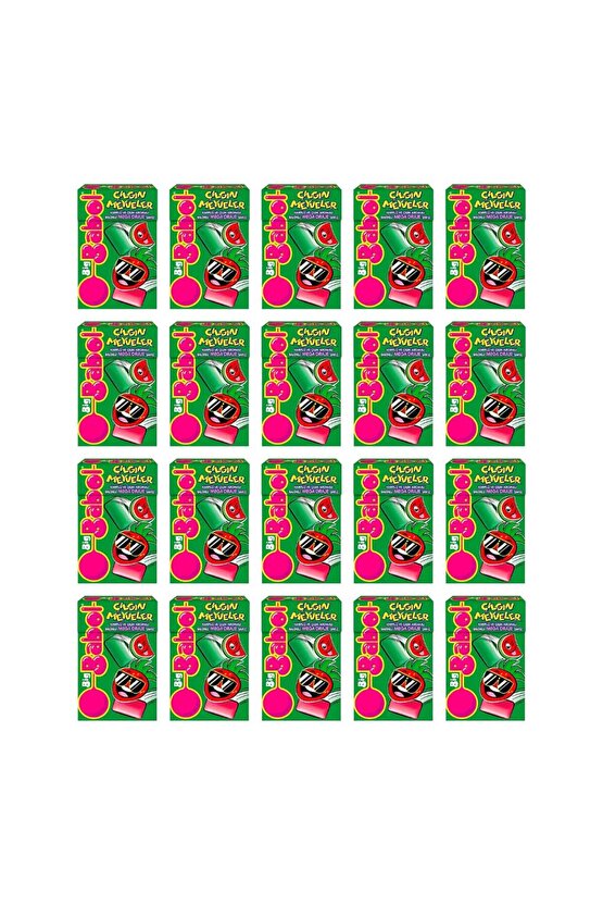 Çılgın Meyveler Karpuz ve Çilek Aromalı Mega Draje Sakız 36 gr x 20 Adet