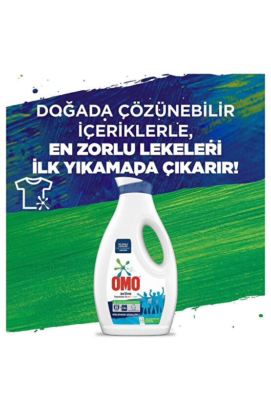 Sıvı Deterjan Active Beyazlar Ve Renkliler 26 Yıkama 1690 ML