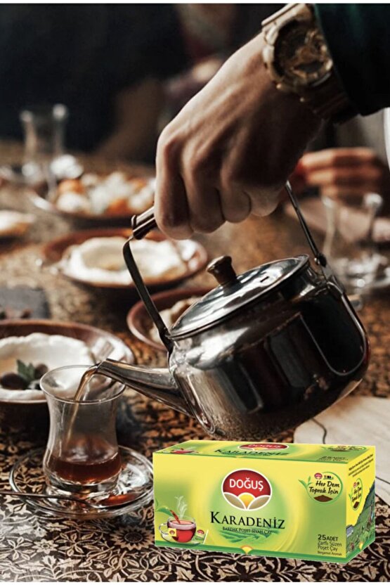 Karadeniz Bardak Poşet Siyah Çay - 25 li 4 ADET