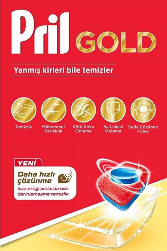 Gold 45 Yıkama Bulaşık Makinesi Tableti - Ekonomik Temizlik