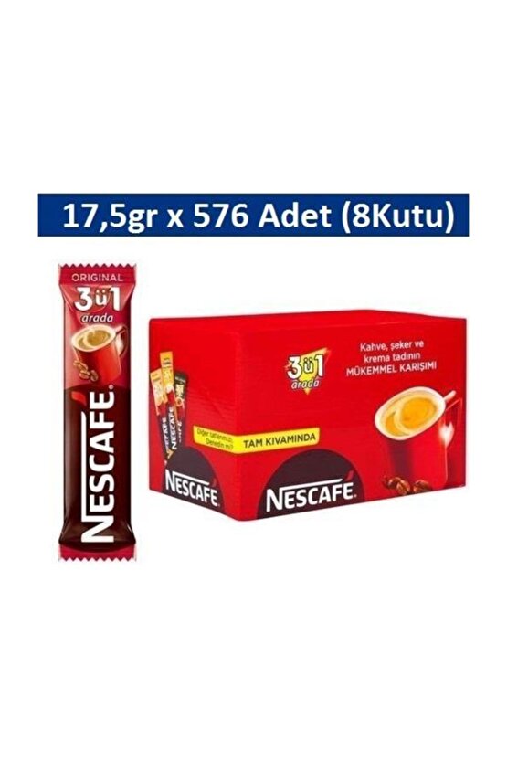 3ü1 Arada Original 17,5g X 576lı (8 Kutu - 1 Koli)