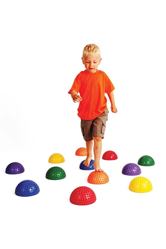 Yarım Denge Ve Tırtıklı Egzersiz Topu 4 Lü Set