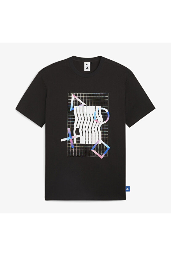 X Playstation Erkek Siyah T-shirt