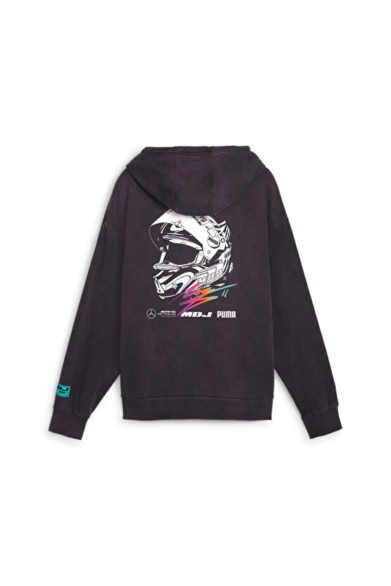 Mercedes - AMG Petronas Motorsport x MDJ Grafik Kapüşonlu Sweatshirt