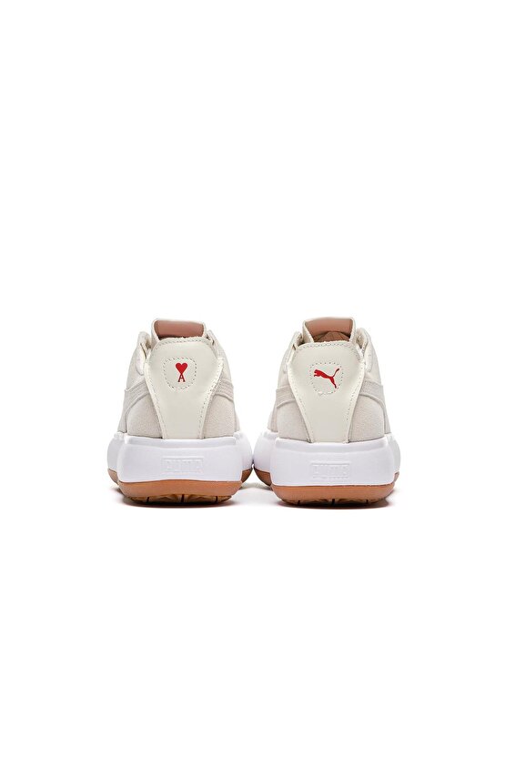 Suede Mayu AMI Deconstruct Bej Kadın Günlük Spor Ayakkabı